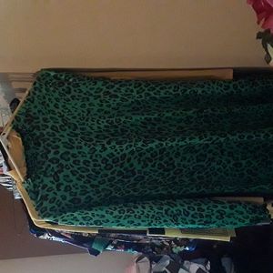 Shein xl mermaid green mini